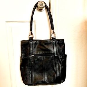 Tignanello Black Leather Purse